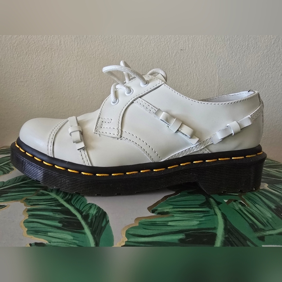 Dr. Martens White Leather Oxfords - Picture 3 of 6